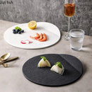 Axyaa Stone Pattern Ceramic Plate - Matte Finish Molecular Cuisine Tableware