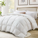 Axyaa Luxury Queen Size Down Feather Comforter - All Season Fluffy Duvet Insert