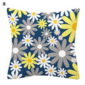Flower Letter Print Cushion Cover for Stylish Home Decor by Axyaa