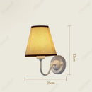Axyaa LED Retro Fabric Wall Lamp for Bedroom and Living Room Décor