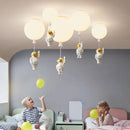Axyaa Nordic Astronaut PVC Ball LED Pendant Lamp for Children's Nursery Room