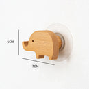 Cute Animal Wooden Hooks for Wall Keychain Coat Hanger Axyaa Home Decor