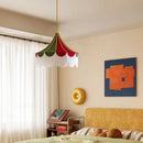 Axyaa Fabric LED Pendant Light for Living Room Chandelier Lighting