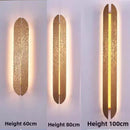 Axyaa Italian Etched Long LED Wall Sconce.