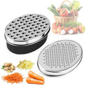 Axyaa Stainless Steel Grater: Double-sided Cheese & Vegetable Tool