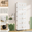 Axyaa Foldable Storage Box, Heavy-Duty Rolling Organizer for Bedroom, 2 Colors - Snacks, Clothes, Toys