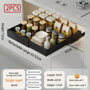 Axyaa Slide Out Cabinet Organizer Metal Drawers Storage Adjustable Shelves