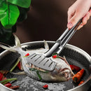 Axya Stainless Steel BBQ Grilling Tongs - Kitchen Tools for Fried Fish, Steak, and More
