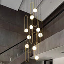 Axyaa Crystal Chandelier: Luxury Living Room & Bedroom Pendant Light