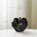 Axyaa Geometric Wavy Porcelain Vase Petal Shape Flower Arrangement Home Decor