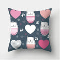 Black Cat Pattern Pillowcase for Sofa Decor Axyaa Brand