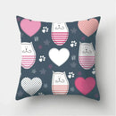 Black Cat Pattern Pillowcase for Sofa Decor Axyaa Brand