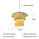 Axyaa Wabi Sabi Silk Pendant Light: Elegant Japanese Design for Living Room, Bedroom, Dining Room
