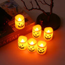 Axyaa Halloween LED Pumpkin Candle Light Skull Ghost Festival Decor