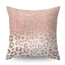 Rose Gold Geometric Pineapple Glitter Pillowcase - Axyaa Home Decor