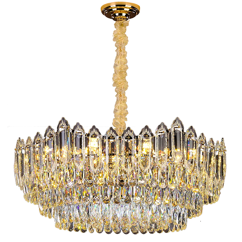 Axyaa Elegant Crystal Chandelier for Living Room, Bedroom, and Dining Room