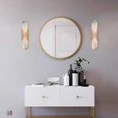 Axyaa Marble LED Wall Light Copper Finish Bedroom Stair Aisle Sconce Lighting
