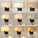Axyaa Adjustable LED Fabric Wall Light for Bedroom Bedhead Reading