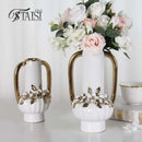 Axyaa European Retro Ceramic Vase for Home Decor and Flower Arrangement