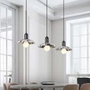 Axyaa Stone LED Pendant Light Glass Black Iron Modern Nordic Hanging Lamp