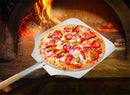 Axya 58cm Aluminum Pizza Peel Shovel with Wood Handle in Silver