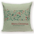 Elk Snowflake Santa Claus Gloves Christmas Pillowcase by Axyaa