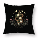 Axyaa Psychedelic Moon Butterfly Pillow Covers for Bedroom and Living Room 45x45cm