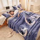 Axyaa Cartoon Strawberry Fleece Blanket: Soft Warm Winter Bed Sofa Nap Plush Shawl Blanket