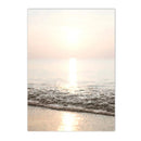 Axyaa Surfboard Coconut Tree Wall Art Poster Set for Chic Living Room Decor