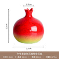 Axyaa Pomegranate Ceramic Vase: Kiln Transformed Flower Arrangement Figurine