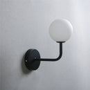 Axya Nordic Glass Ball Wall Lamp - Creative Retro Metal Bend Light
