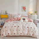 Axyaa Strawberry Bedding Set - Soft Queen/King Size Comforter Set