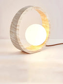 Axyaa Natural Yellow Cave Stone LED Floor Lamp for Indoor Decor Lighting