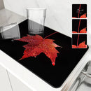Axyaa Autumn Maple Leaf Absorbent Drying Mat