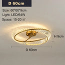 Axyaa Nordic Crystal Ceiling Light Chandelier for Living Room, Dining Room, Bedroom