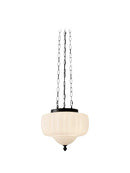 Axyaa Milk White Glass Pendant Lamp: Modern Style for Bedroom, Living Room & Restaurant