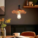 Axyaa Vintage Wood and Glass Chandelier - High-End Bedside Lamp for Bar & Restaurant