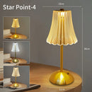 Axyaa Crystal LED Table Lamp: Rechargeable Dimmable Night Light for Atmosphere