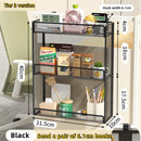 Axyaa Hanging Desktop Organizer Rack with Complimentary Hook - Black