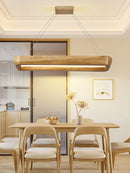 Axyaa Rectangle Pendant Lights: Minimalist Wabi Sabi Style for Dining Room, Coffee House, Bar