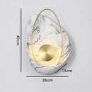 Axyaa Nest White Black Texture LED Wall Lamp