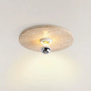 Axyaa Wabi Sabi Travertine Ceiling Light: Nordic Stone LED Chandelier for Home Decor