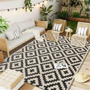 Axyaa Outdoor Straw Patio Rug - Waterproof and Durable for Camping and Picnics