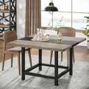 Axyaa Farmhouse Square Dining Table: 4-Person Wooden Kitchen Table