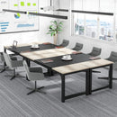 Axyaa Modern Grey Office Computer Desk for Home Office Workstation