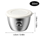Axyaa Stainless Steel Seasoning Container with Leak-proof Lid