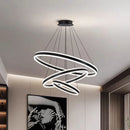 Axyaa Modern Stair Chandelier Pendant Lights - LED Ceiling Lamp for Living Room