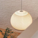 Axyaa White Knit Fabric Cocoon Table Lamp - Wabi-sabi Style Home Decor