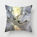 Axyaa Wildlife Wolf Decorative Pillow Sleeve for Home and Office Décor