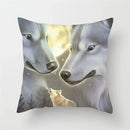 Axyaa Wildlife Wolf Decorative Pillow Sleeve for Home and Office Décor